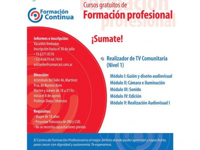 Curso de Realizador de TV Comunitaria (Nivel 1)